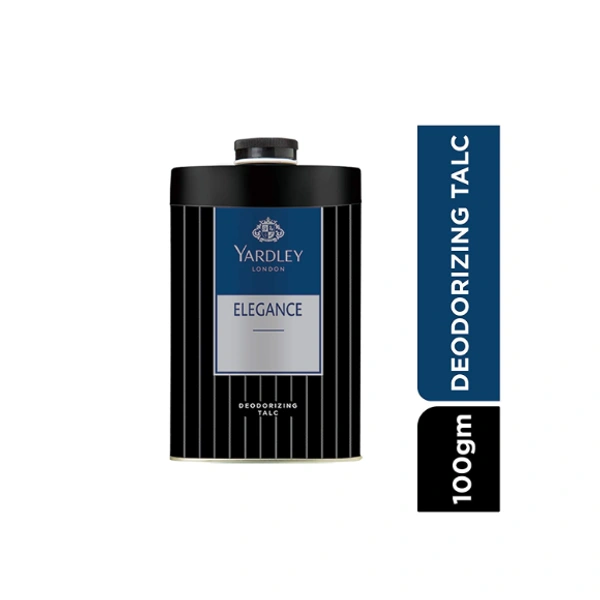 Yardley London Elegance Deodorizing Talc for Men, 100g